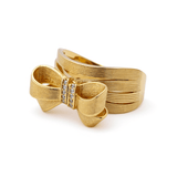 10K Yellow Gold Satin Fashion Women's Ring - Miral Jewelry