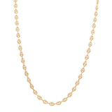 10K Yellow Gold Semisolid Marine Chain 18" - Miral Jewelry