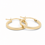 10K Yellow Gold Small Hoop Earrings - Miral Jewelry