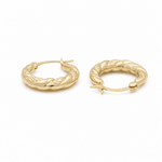 10K Yellow Gold Small Hoop Earrings - Miral Jewelry