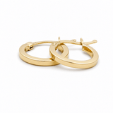 10K Yellow Gold Small Hoop Earrings - Miral Jewelry