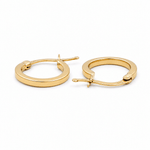 10K Yellow Gold Small Hoop Earrings - Miral Jewelry
