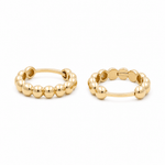 10K Yellow Gold Small Hoop Earrings - Miral Jewelry