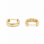 10K Yellow Gold Small Hoop Earrings - Miral Jewelry
