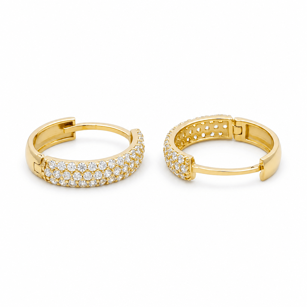 10K Yellow Gold Small Hoop Earrings - Miral Jewelry