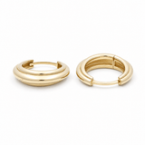 10K Yellow Gold Small Hoop Earrings - Miral Jewelry
