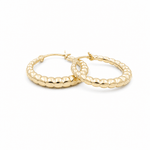 10K Yellow Gold Small Hoop Earrings - Miral Jewelry