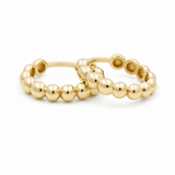 10K Yellow Gold Small Hoop Earrings - Miral Jewelry