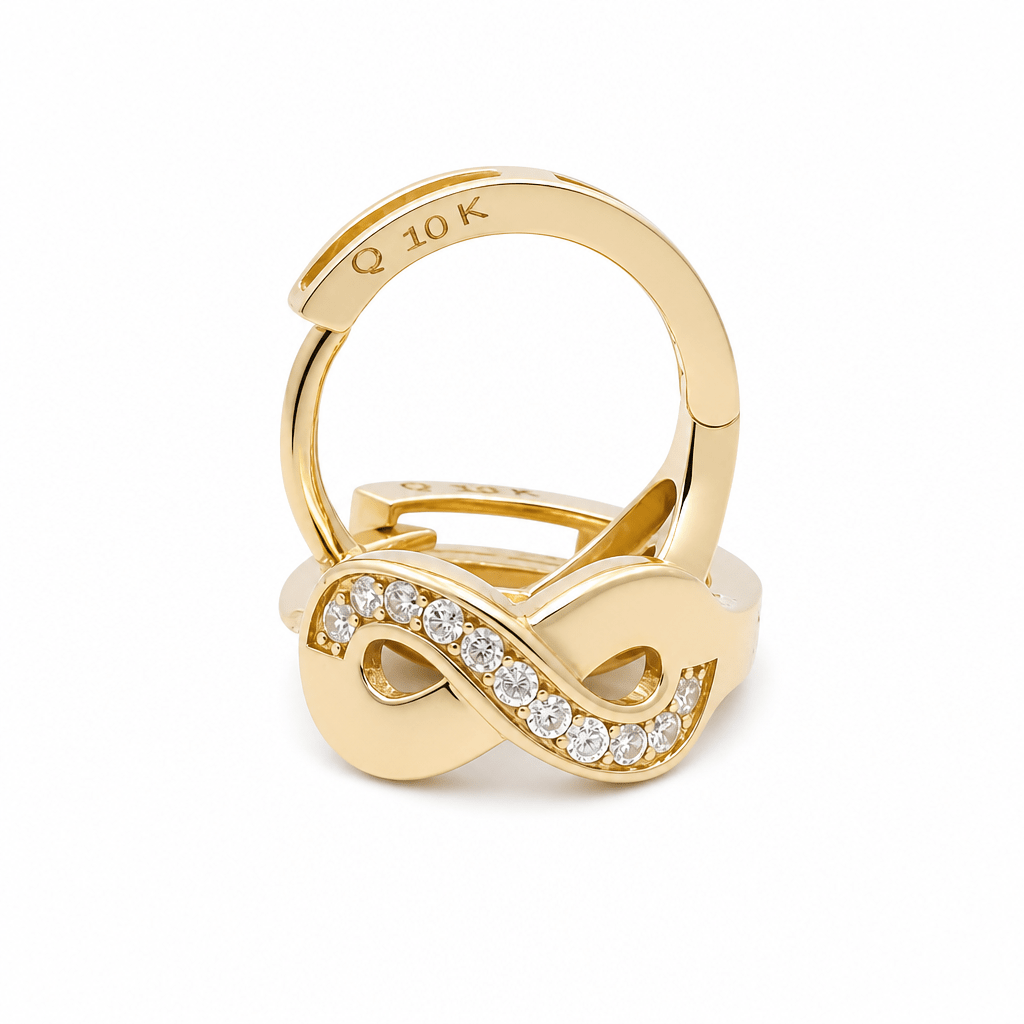 10K Yellow Gold Small Hoop Earrings - Miral Jewelry