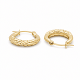 10K Yellow Gold Small Hoop Earrings - Miral Jewelry