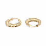 10K Yellow Gold Small Hoop Earrings - Miral Jewelry