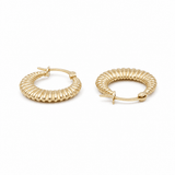 10K Yellow Gold Small Hoop Earrings - Miral Jewelry