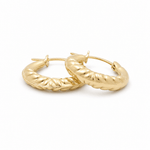 10K Yellow Gold Small Hoop Earrings - Miral Jewelry
