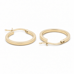 10K Yellow Gold Small Hoop Earrings - Miral Jewelry