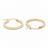 10K Yellow Gold Small Hoop Earrings - Miral Jewelry