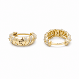 10K Yellow Gold Small Hoop Earrings - Miral Jewelry