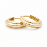 10K Yellow Gold Small Hoop Earrings - Miral Jewelry