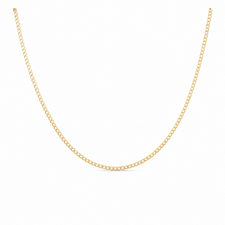 10K Yellow Gold Small Hoop Earrings and 10k yellow gold chain 16" and 14k bracelet 6" - Miral Jewelry