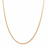 10K Yellow Gold Spiga Chain 22" - Miral Jewelry
