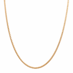 10K Yellow Gold Spiga Chain 24" - Miral Jewelry