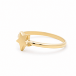 10K Yellow Gold Star Fashion Women's Ring - Miral Jewelry