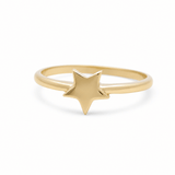 10K Yellow Gold Star Fashion Women's Ring - Miral Jewelry