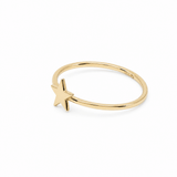 10K Yellow Gold Star Fashion Women's Ring - Miral Jewelry