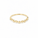 10K Yellow Gold Star Fashion Women's Ring - Miral Jewelry