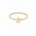 10K Yellow Gold Star Fashion Women's Ring - Miral Jewelry