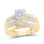 10k Yellow Gold Trio 3 Pieces Set with 0.33Tw Round Diamonds - Miral Jewelry