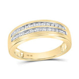 10k Yellow Gold Trio 3 Pieces Set with 0.50tw Round Diamonds - Miral Jewelry