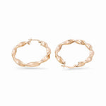 10K Yellow Gold Twisted Hoop Earrings - Miral Jewelry