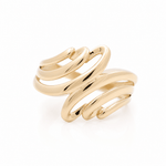 10K Yellow Gold With Cz Fashion Women's Ring - Miral Jewelry