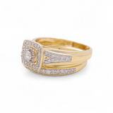 14k Yellow Gold  Classic  3 Pieces Set with 0.87tw Round Diamonds