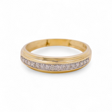 14k Yellow Gold  Classic  3 Pieces Set with 0.87tw Round Diamonds