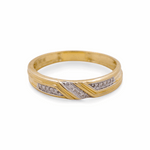 10k Yellow Gold  Round  3 Pieces Set with 0.37tw Round Diamonds