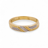 10k Yellow Gold  Round  3 Pieces Set with 0.37tw Round Diamonds