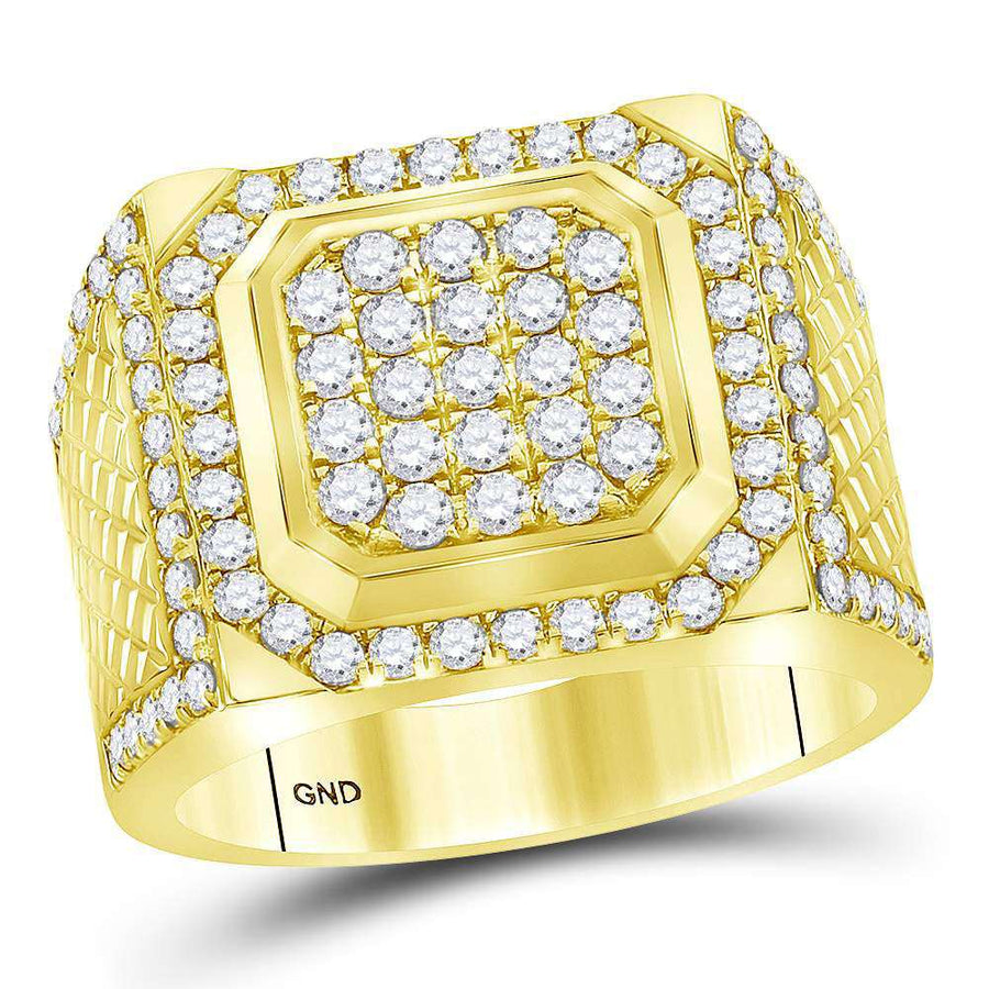 Men's Yellow 14 Karat  Diamond Ring