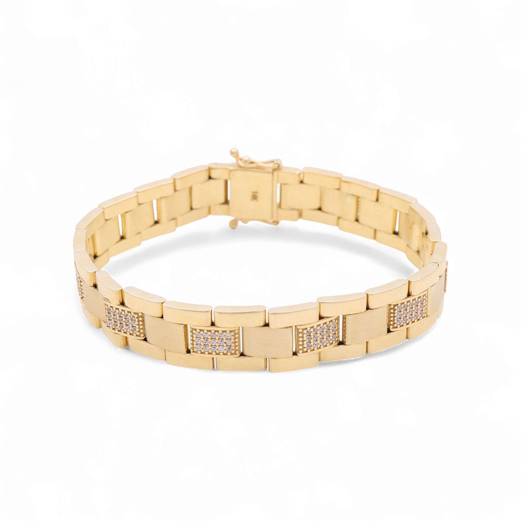 14K  Yellow Gold Fancy Link Bracelet