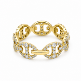 14K Yellow Gold Diamond Fashion Ring with 0.85w Round Diamonds