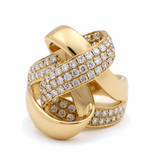 14K Yellow Fashion Diamond Fashion  Ring with 1.24Tw Round Diamonds