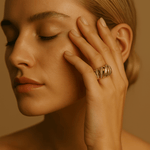 14K Yellow Gold Fashion Diamond Ring with 0.71Tw  Round Diamonds