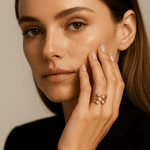 14K Yellow Gold Fashion Diamond Ring with 0.50Tw  Round Diamonds