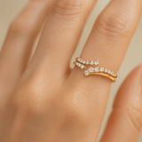 14K Yellow Gold  Fashion Diamond  Ring with 0.82Tw  Round Diamonds