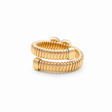 14K Yellow Gold Modern Diamond Fashion Ring with 0.16Tw Round Diamonds