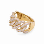Yellow Gold 14k Ring with 1.60Tw Round Diamonds Miral Jewelry