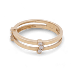14K Men's Contemporary Diamond Ring with 0.20Tw Round Diamonds - Miral Jewelry