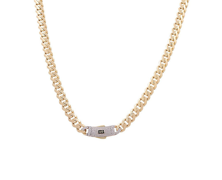 14K Men's Yellow Gold Monaco Chain 22" - Miral Jewelry