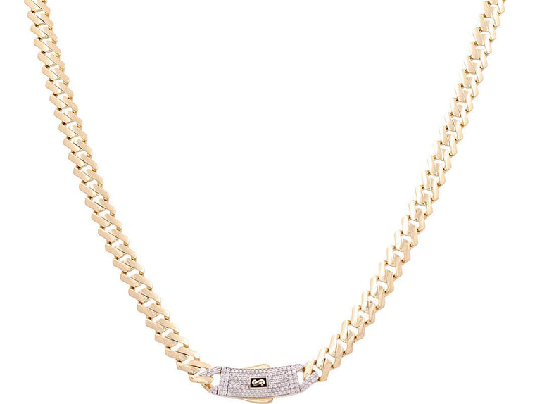 14K Men's Yellow Gold Monaco Chain 22" - Miral Jewelry