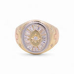14k Tri Color Gold Fashion Ring - Miral Jewelry